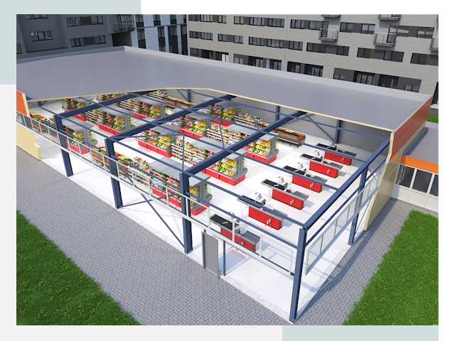 Строительство магазинов в Копейск от 616 руб. за м²