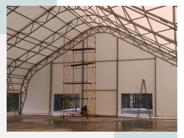 Шатровые ангары в Копейске