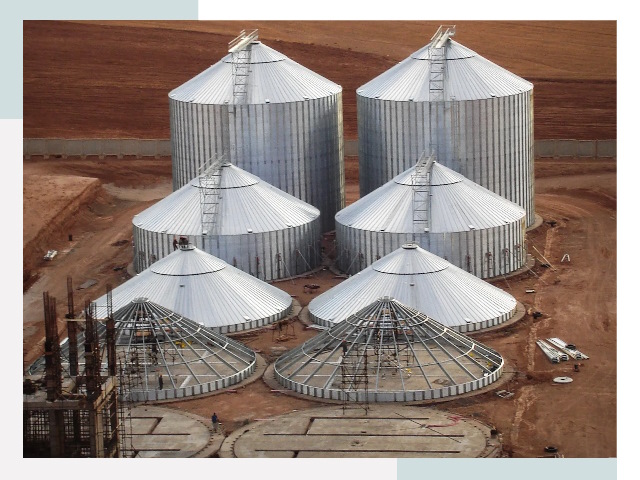 Строительство зерновых силосов в Копейске