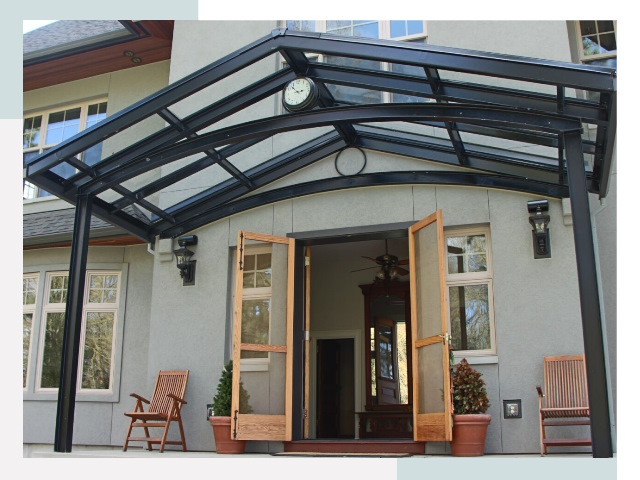 Козырьки металлические в Копейске