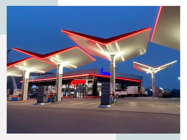 Навесы для АЗС в Копейске