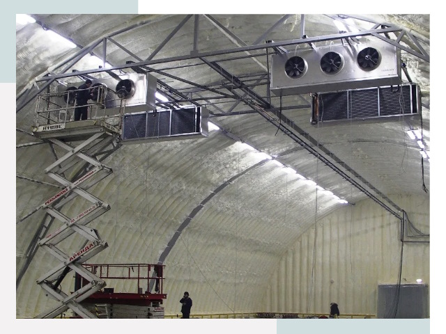 Оснащение ангаров в Копейске