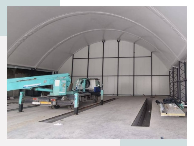 Внутреннее оснащение ангаров в Копейске