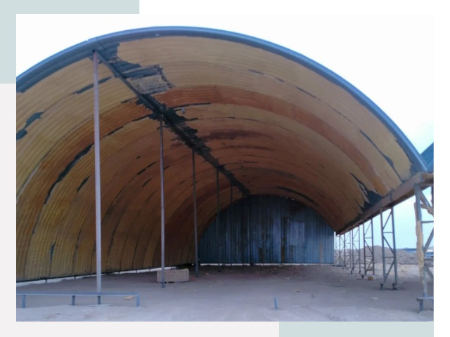 Реконструкция ангаров в Копейске