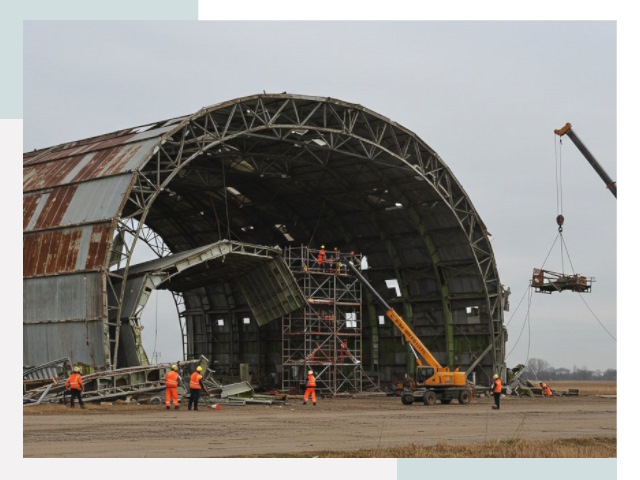 Демонтаж ангаров в Копейске