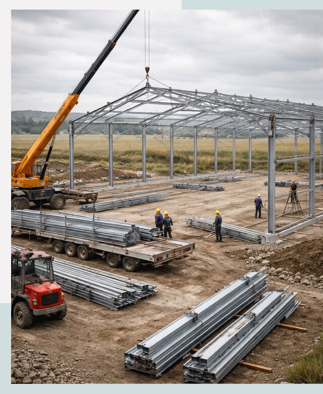 Строительство ангаров для сельхозтехники в Копейске под ключ