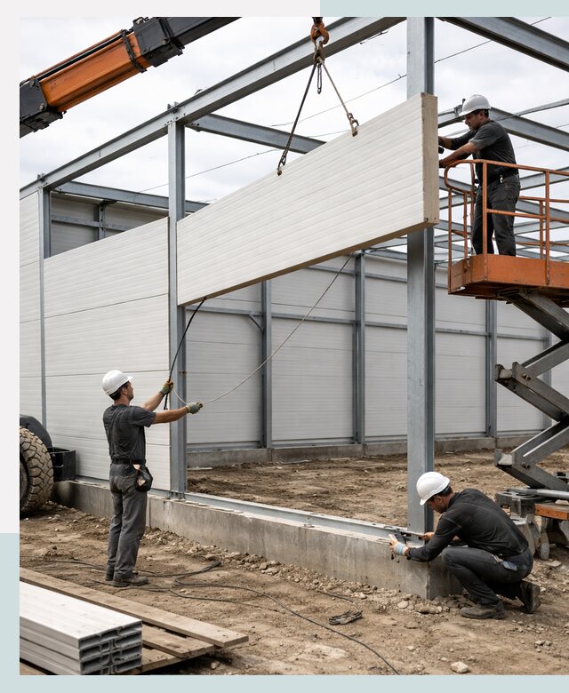 Строительство складов из сэндвич панелей в Копейске под ключ