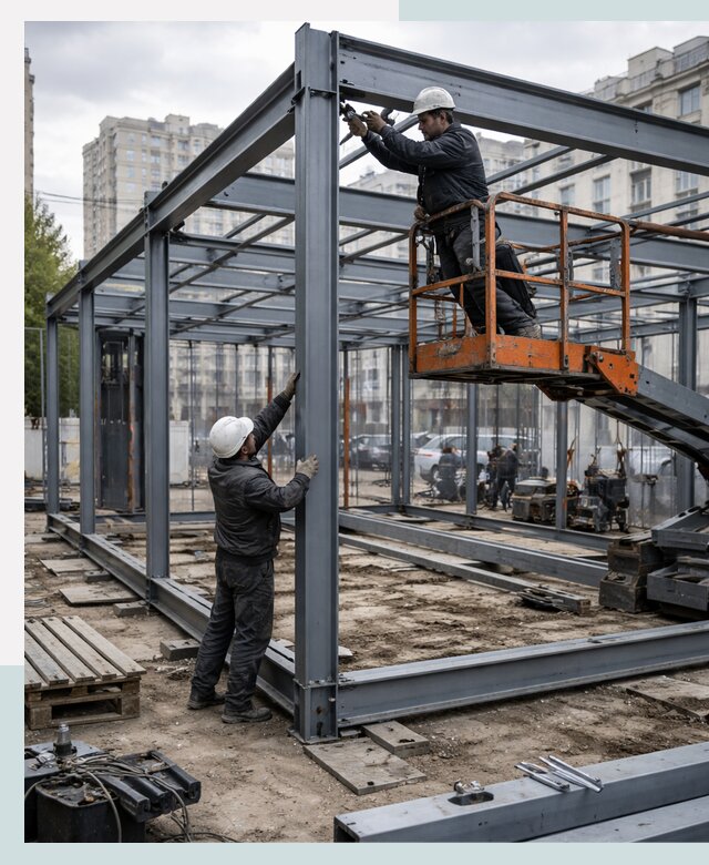 Строительство и монтаж торговых павильонов под ключ в Копейске