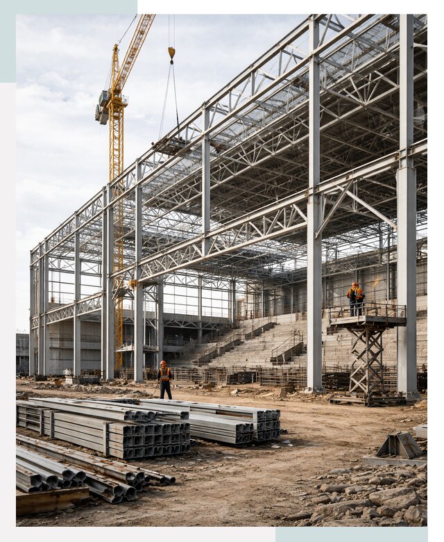 Строительство спортивных комплексов в Копейске от 30789 р. | СтальСтрой-Кпс